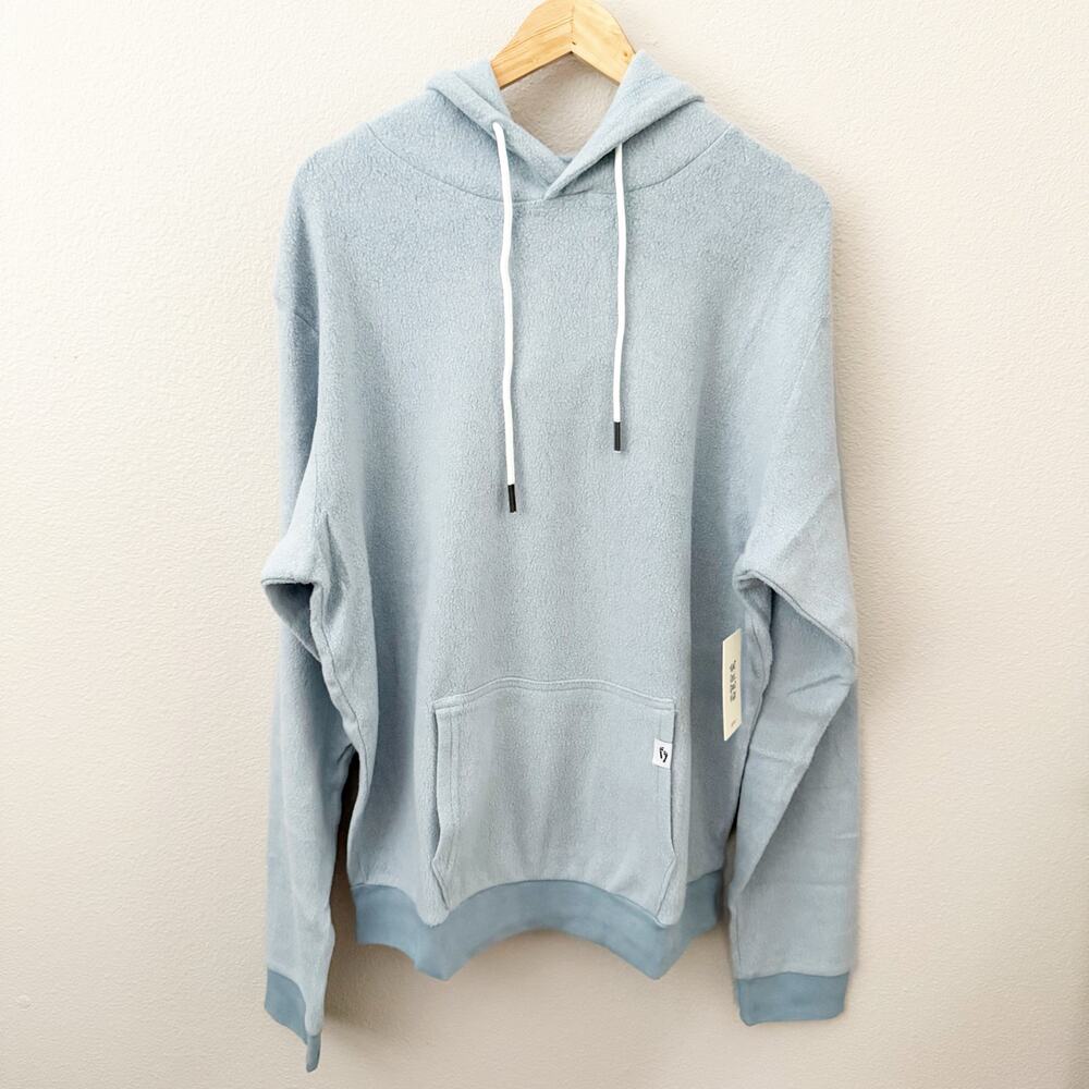 FEAT CLOTHING | The BlanketBlend™ Hoodie Sweatshirt Light Blue "BurrBlue" | XXL